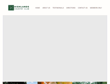 Tablet Screenshot of highlandscountryclub.net